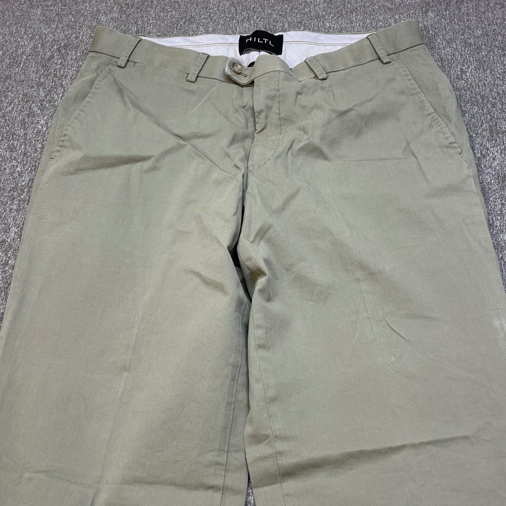 Hiltl Dayne-So Mens Chino Pants Khaki Straight Leg Made in Romania 31x30